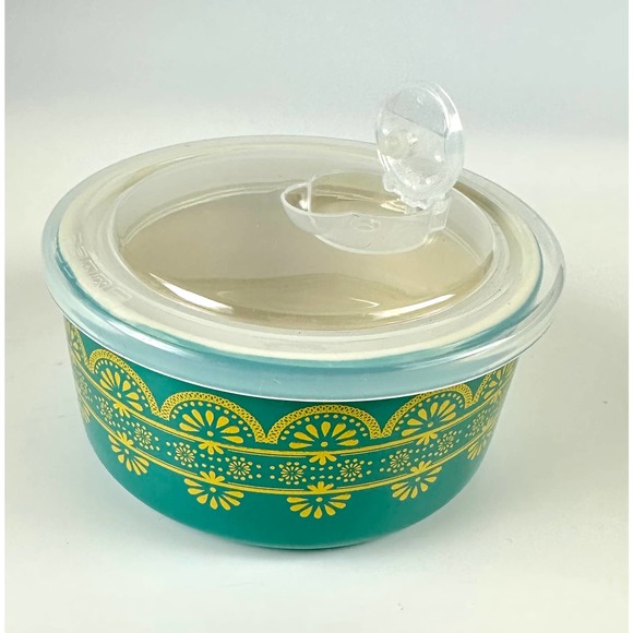 The Pioneer Woman Stoneware Nan Green Small Nesting Storage Bowl W/Lid - Picture 2 of 6